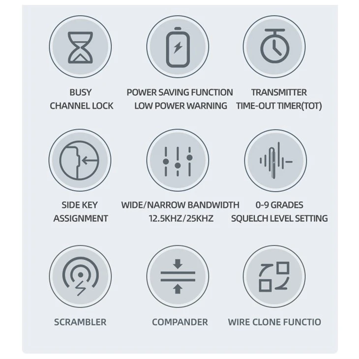 5w Pportable Walkie Talkie Handset